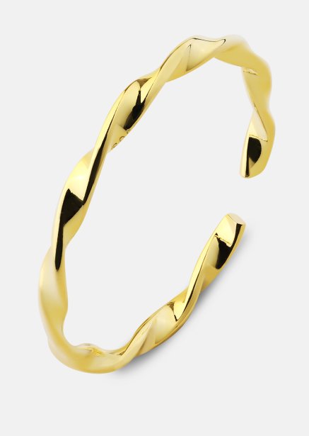 Pierścionek Twist Whisper - 18k Pozłacany