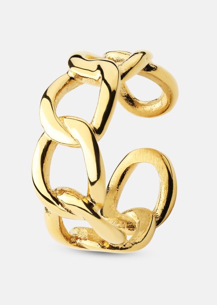 Pierscionek Bold Chain - 18K Pozłacany