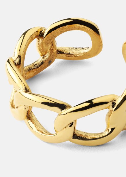 Pierscionek Bold Chain - 18K Pozłacany