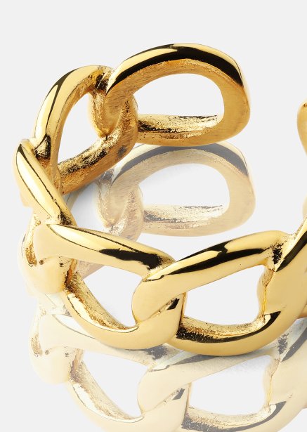Pierscionek Bold Chain - 18K Pozłacany