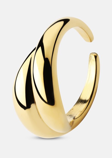 Pierścionek Wave Bold - 18k Pozłacany