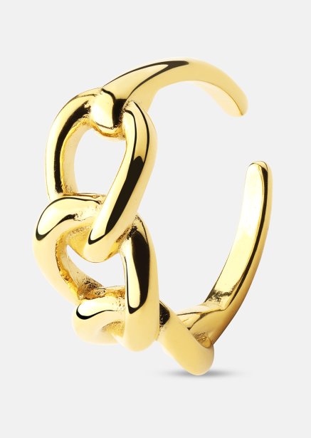 Pierscionek Golden Link - 18K Pozłacany