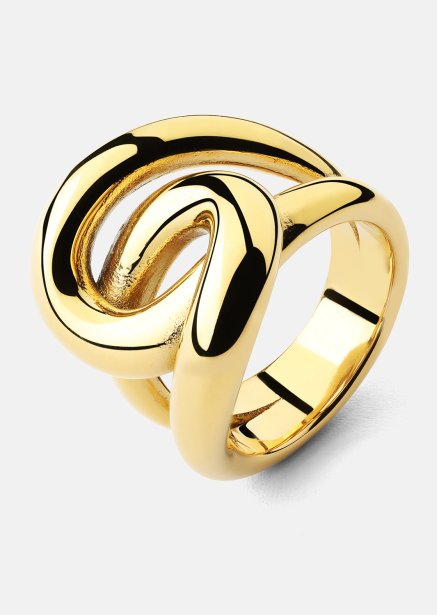 Pierscionek Infinity Knot - 18k Pozłacany