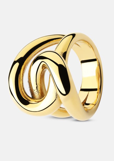 Pierscionek Infinity Knot - 18k Pozłacany