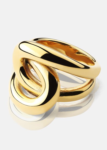 Pierscionek Infinity Knot - 18k Pozłacany