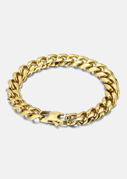 Bransoletka Titan Link - 18k Pozłacana