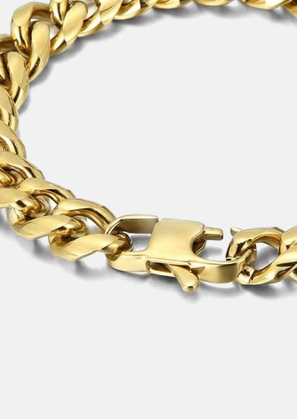 Bransoletka Titan Link - 18k Pozłacana