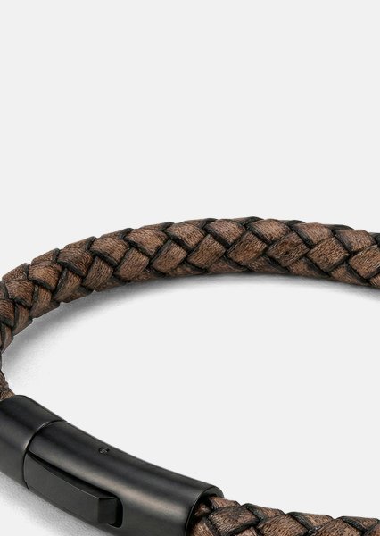 Bransoletka skórzana Brawn Weave