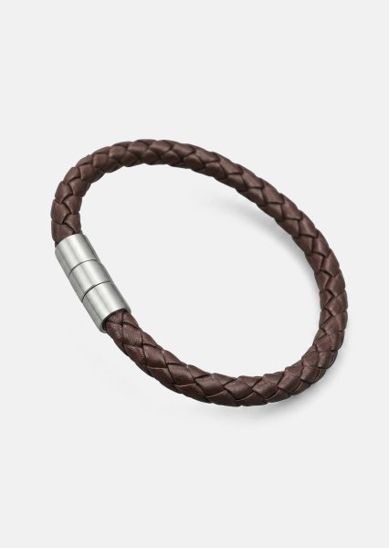 Bransoletka skórzana Iron Weave