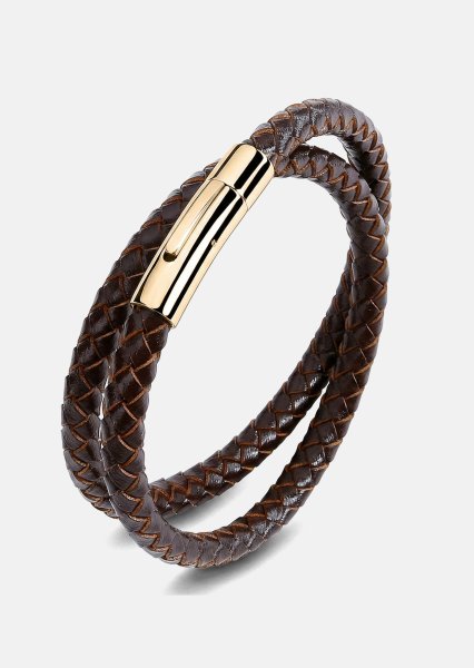 Bransoletka skórzana Virtue Weave