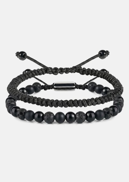 Bransoletka z koralików Obsidian Knot