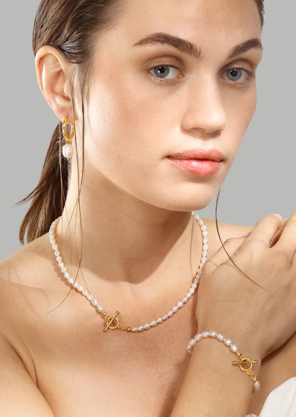 Bransoletka Classic Pearl - 18k Gold Plated