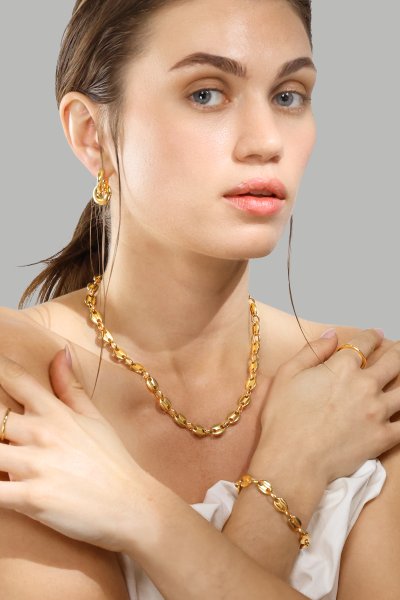 Naszyjnik Bold Chain - 18k Gold Plated