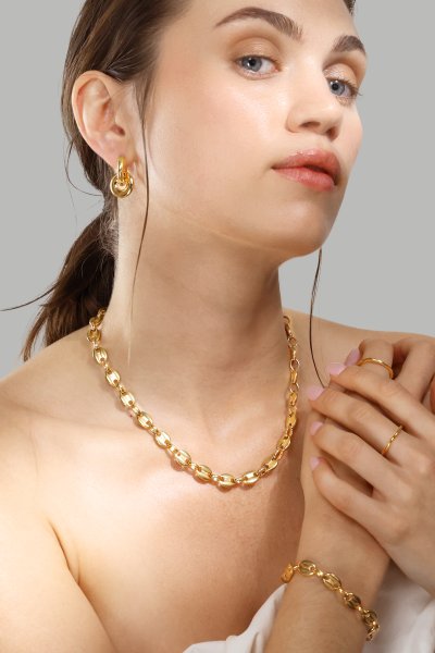 Naszyjnik Bold Chain - 18k Gold Plated