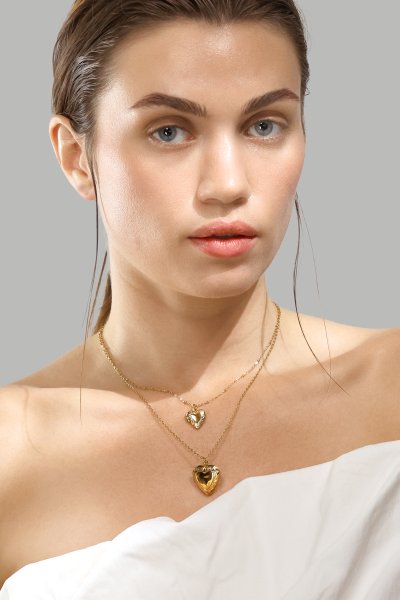 Naszyjnik Golden Heart Mini - 18k Pozłacany