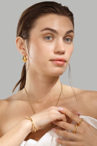 Naszyjnik Flow - 18k Gold Plated