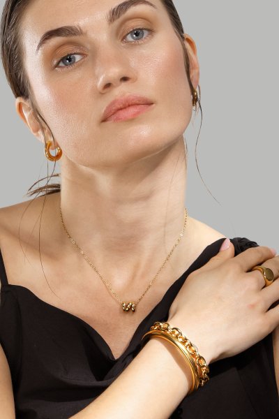 Naszyjnik W-Twist – 18k Pozłacany