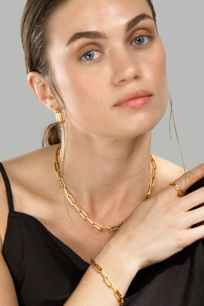 Bransoletka Link Luxe - 18k Pozłacana