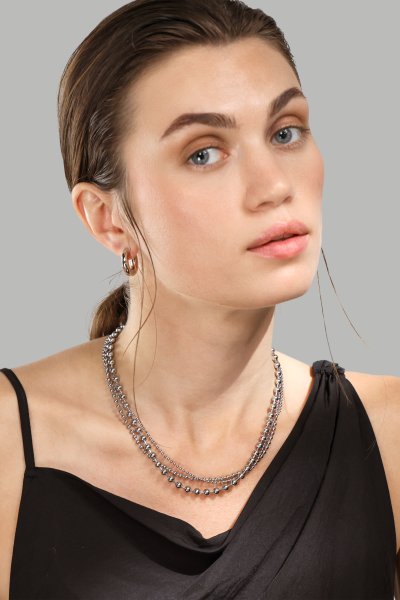 Naszyjnik Layered Shine – Silver Plated