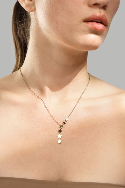 Naszyjnik Stjärnfall - 18k Pozłacany