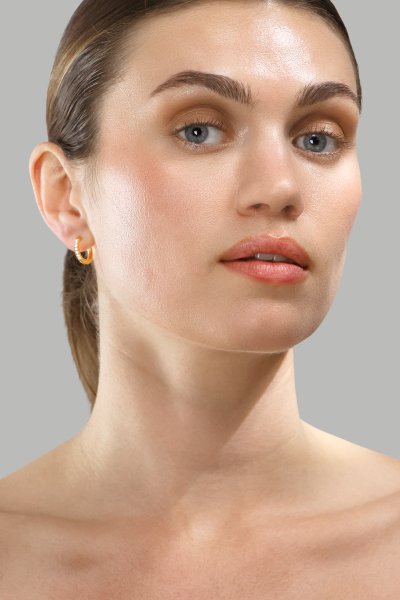 Kolczyki Golden Spark – 18k Pozłacane