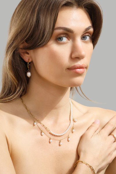 Naszyjnik Pearl Harmony - 18k Gold Plated
