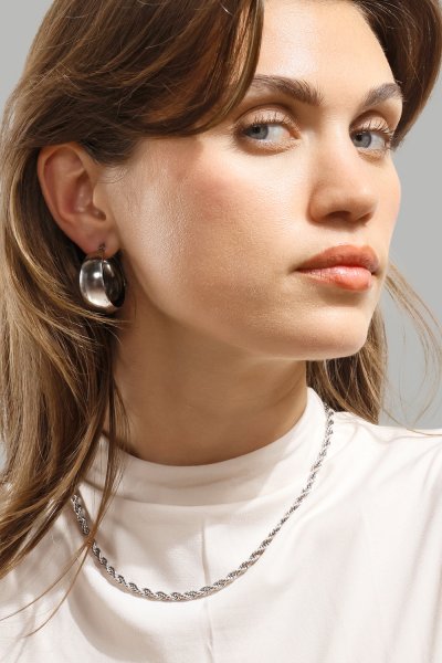 Celeste Kolczyk - Posrebrzany