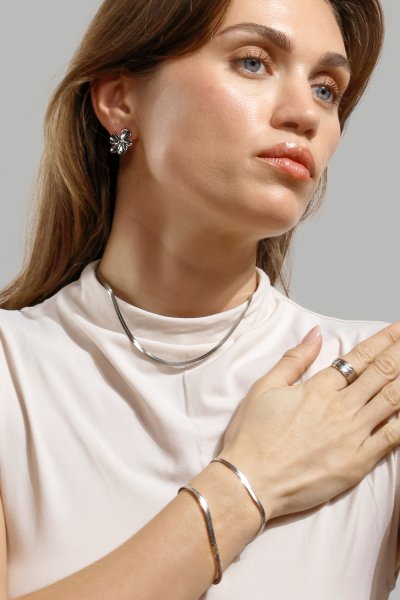 Florabella Kolczyki - Silver Plated