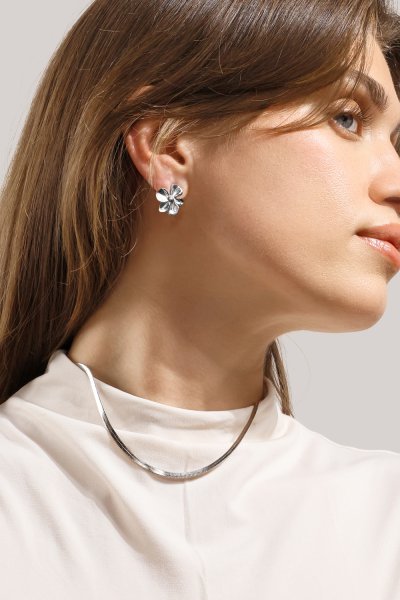 Florabella Kolczyki - Silver Plated