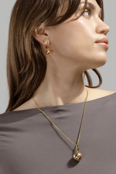 Timeless Orb Earrings - 18k Gold Plated