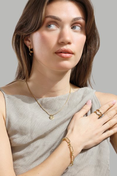 Serpentis Kolczyki – 18k Pozłacane