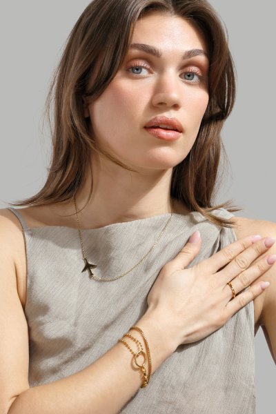 Bransoletka Elysian - 18k Pozłacana