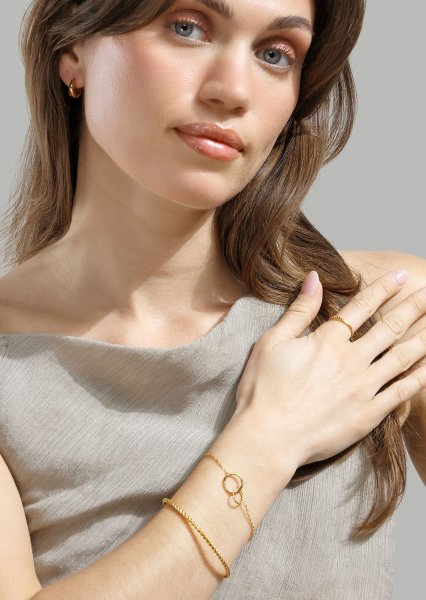 Ring Golden Mosaic - 18k Gold Plated