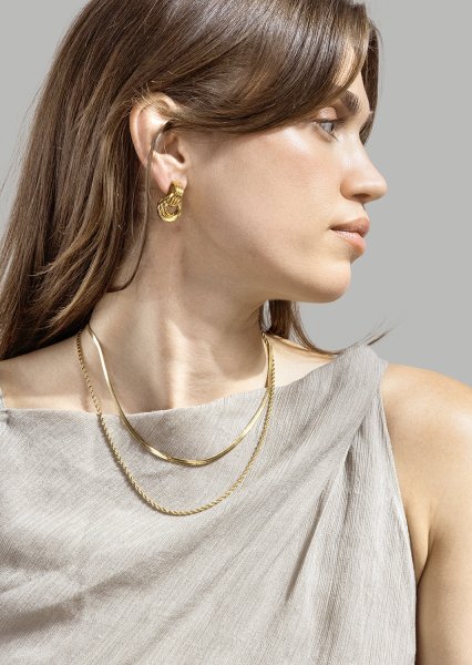 Kolczyk Unity Loop - 18k Gold Plated