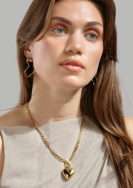 Fluid Glow Kolczyk - 18k Gold Plated