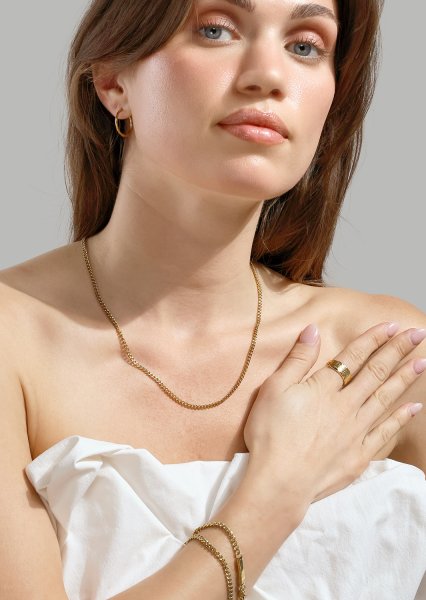Golden Link Chain Bracelet - 18k Pozłacana