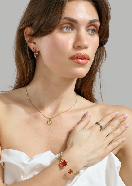 Bransoletka Rose - 18k Gold Plated
