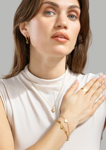 Naszyjnik Heartbeat - 18k Pozłacany