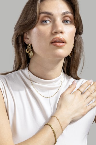 Aurora Gold Pierścionek - 18k Pozłacany