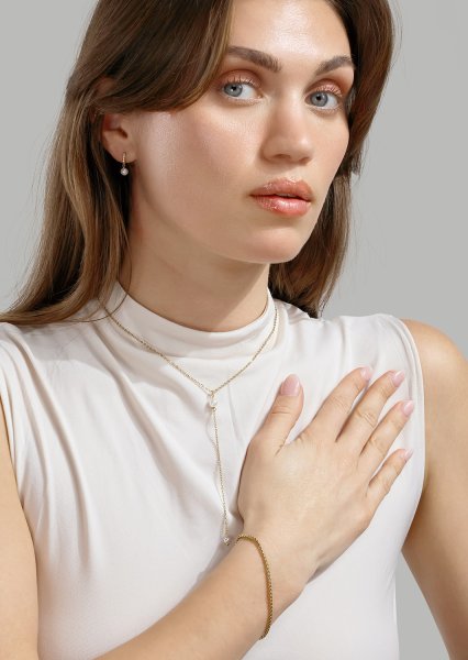 Lacona Kolczyk - 18k Gold Plated