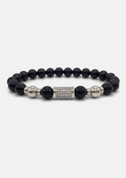 Bransoletka z koralików Obsidian Valor