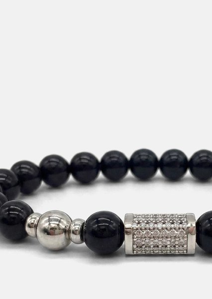 Bransoletka z koralików Obsidian Valor