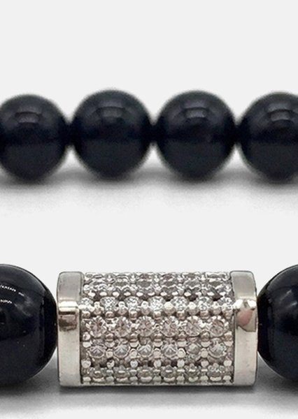 Bransoletka z koralików Obsidian Valor