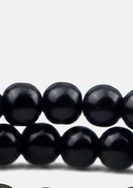 Bransoletka z koralików Obsidian Halo