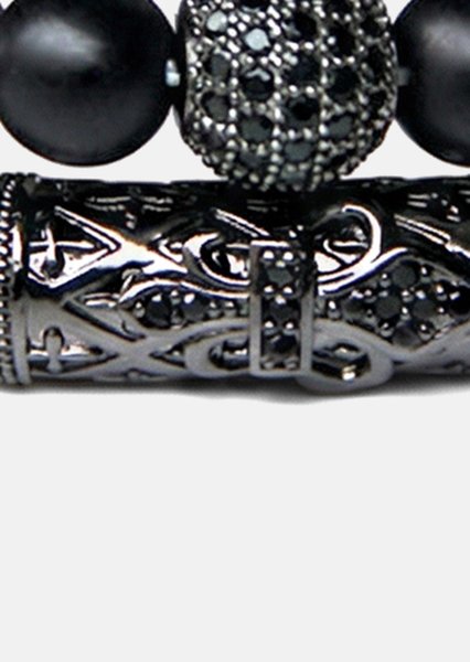 Bransoletka z koralików Obsidian Crown