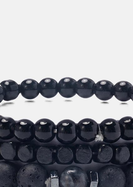 Bransoletka z koralików Obsidian Edge