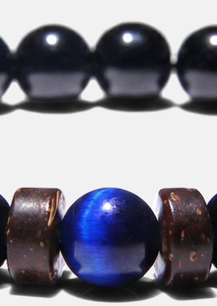 Bransoletka z koralików Obsidian Axis