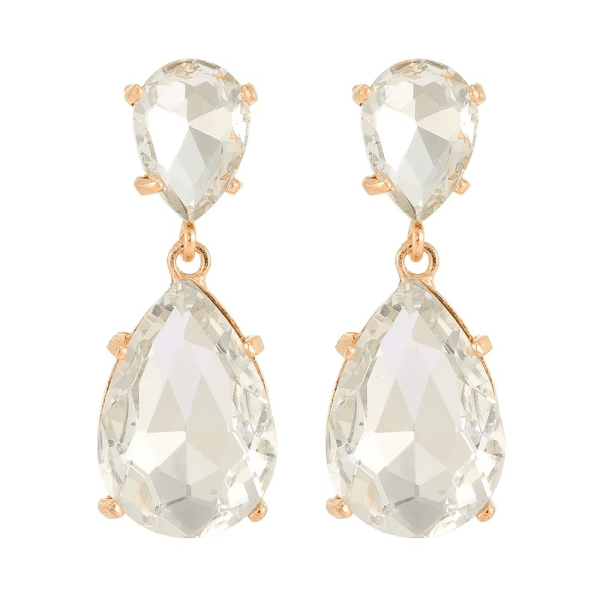Azulora White Kolczyki – 18k Pozłacane