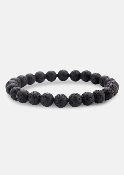 Bransoletka z koralików Obsidian Thread