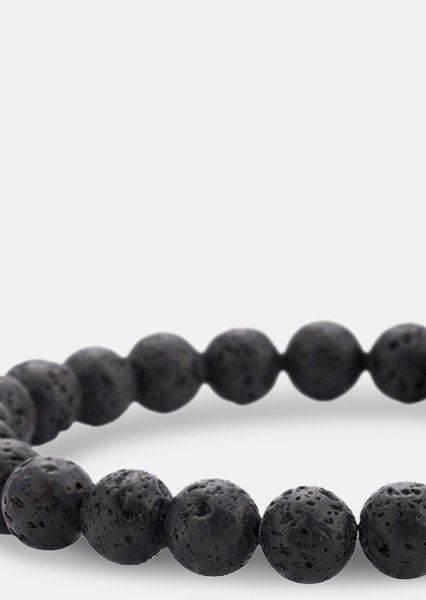 Bransoletka z koralików Obsidian Thread